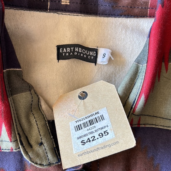 Aztec print button up - Picture 4 of 7